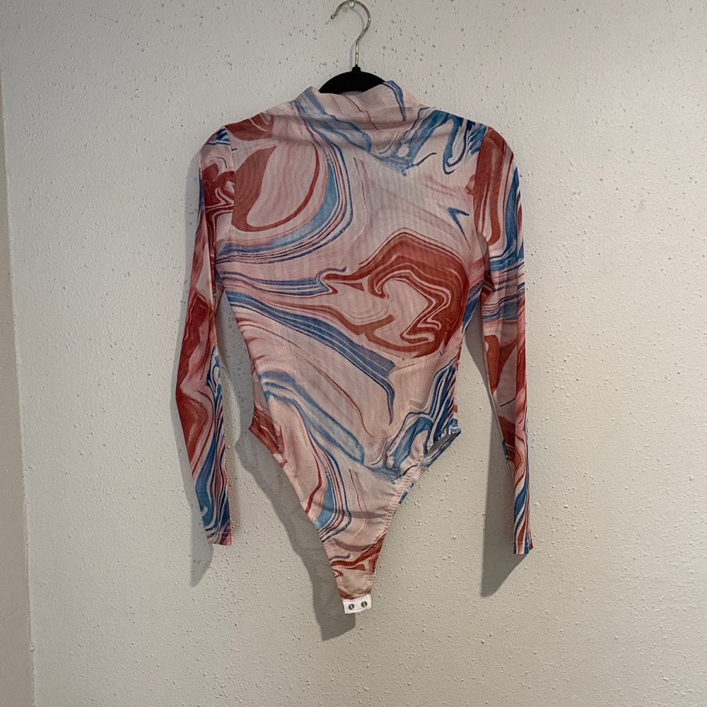 Colorful Swirl Long Sleeve Bodysuit
